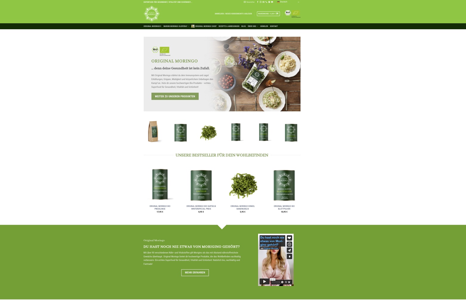 Original Moringo — E-Commerce